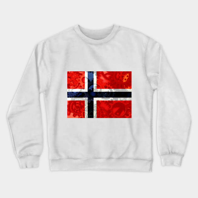 Flag of Norway - Gears Crewneck Sweatshirt by DrPen